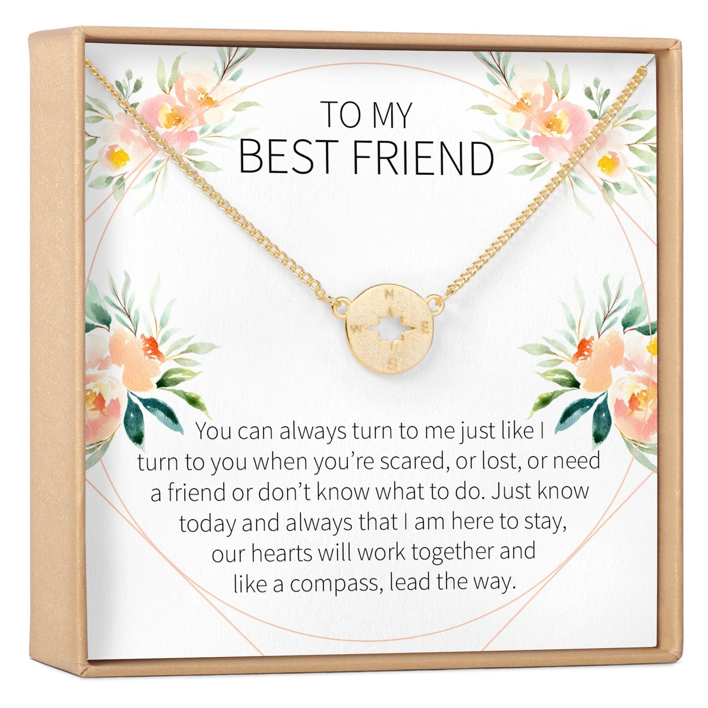 Best Friend Compass Necklace
