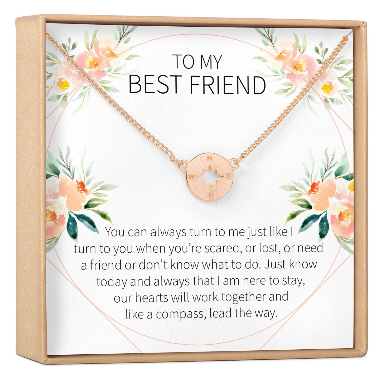 Best Friend Compass Necklace