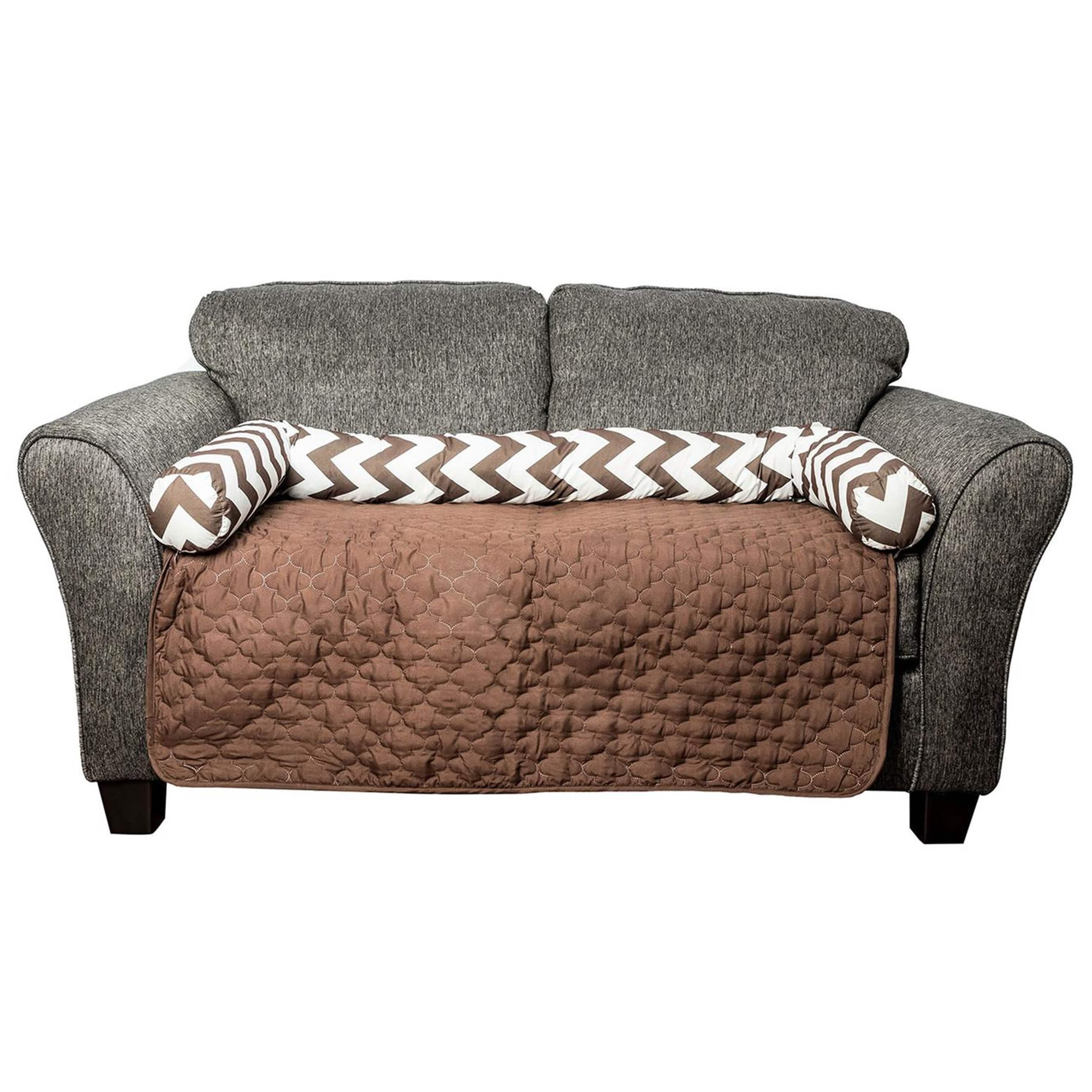 Housse de protection réversible matelassée à motif chevron pour chaise et animaux – Tailles variées