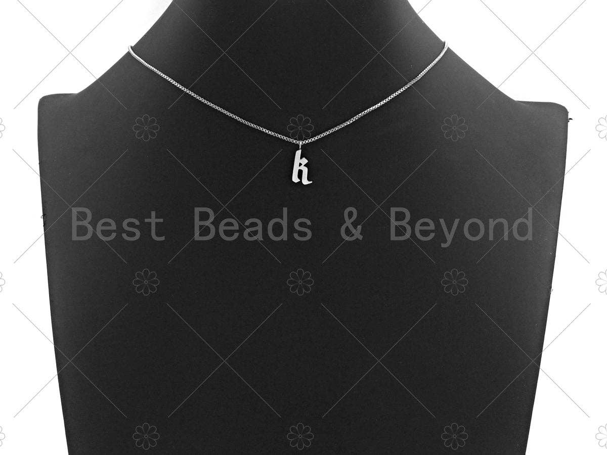 Silver Initial Charm, Silver Alphabet Charm, Y303