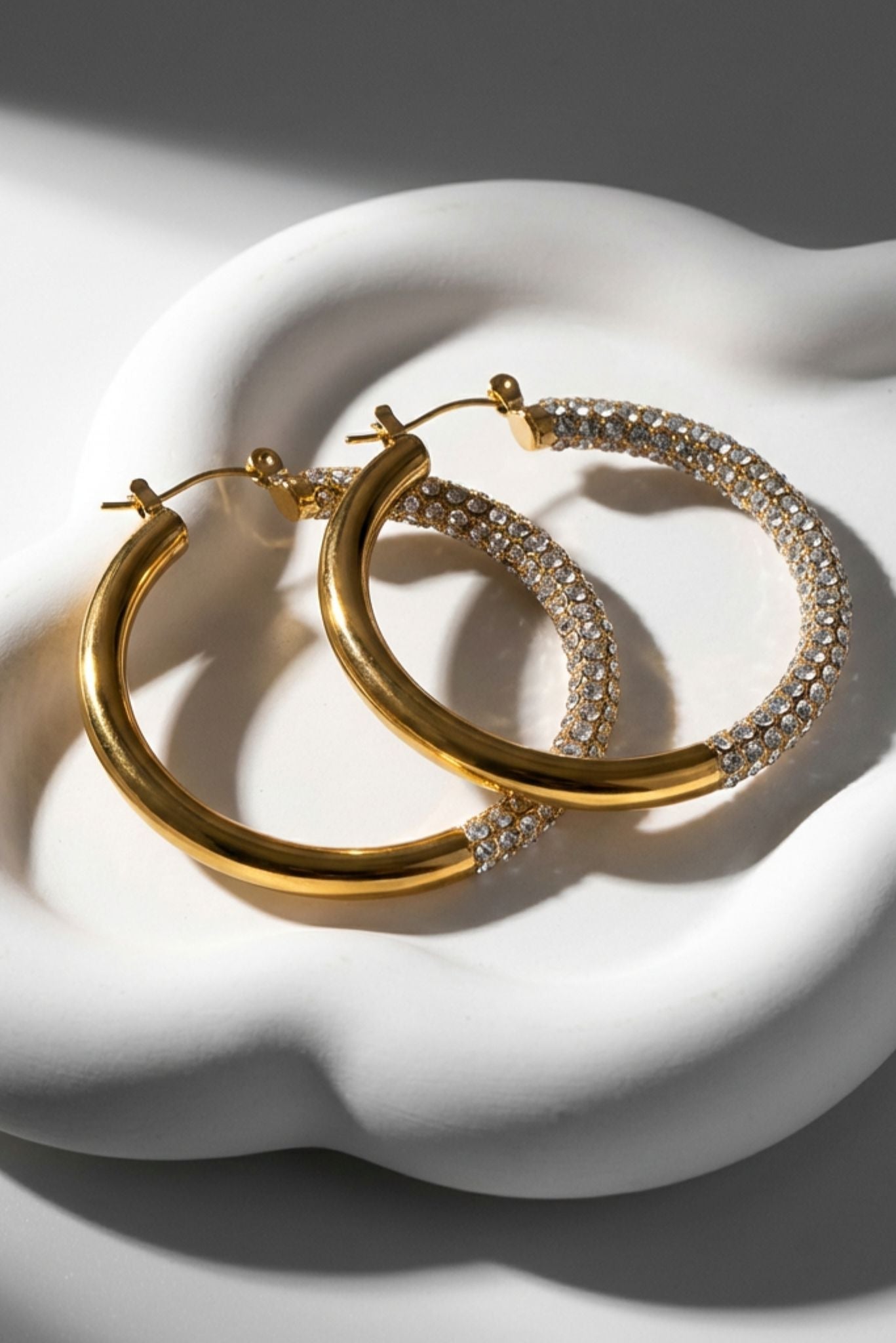 Bianca Waterproof Crystal Hoop Earring
