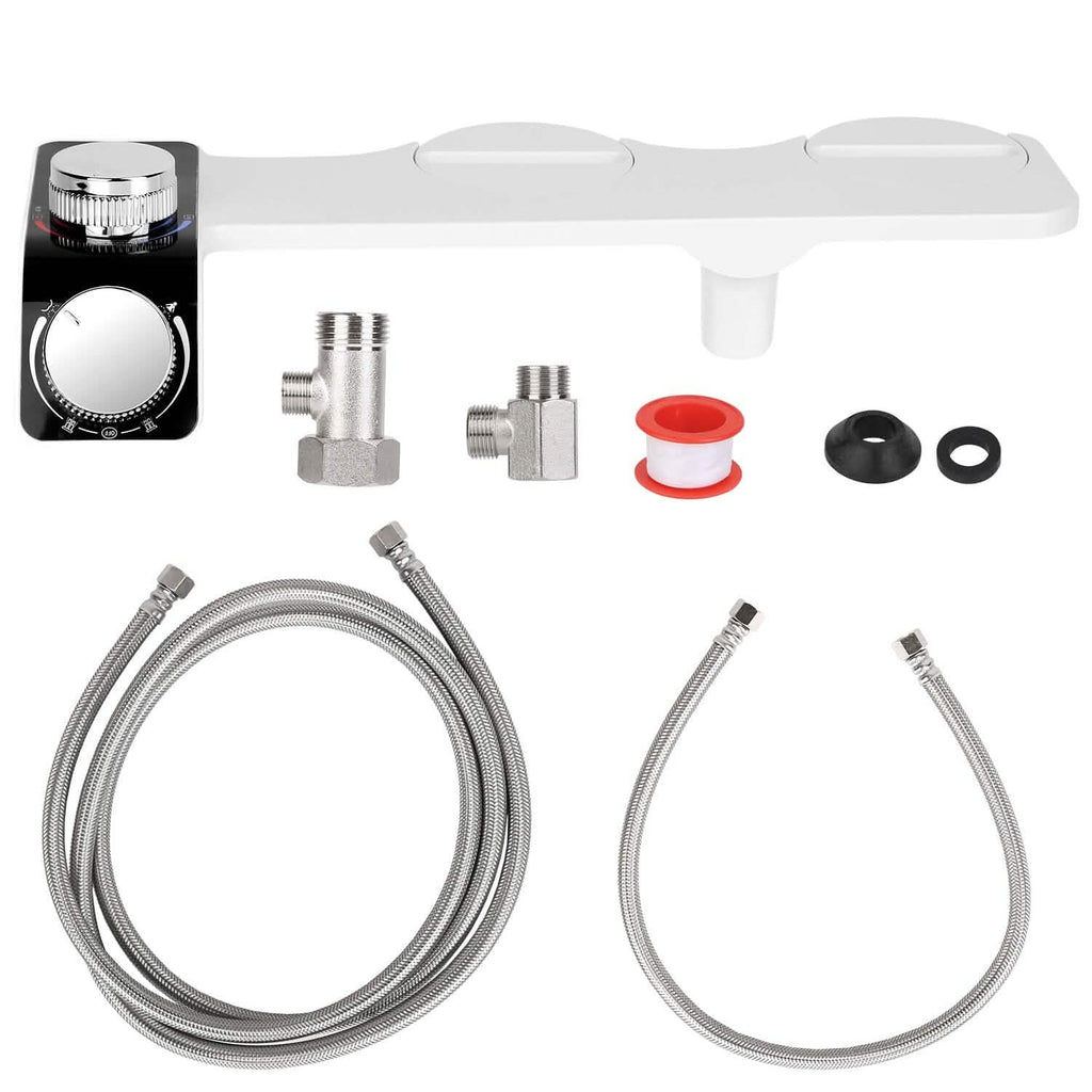 Accessoire Bidet Non Électrique Pulvérisateur d'Eau Douce avec Double Buse Autonettoyante