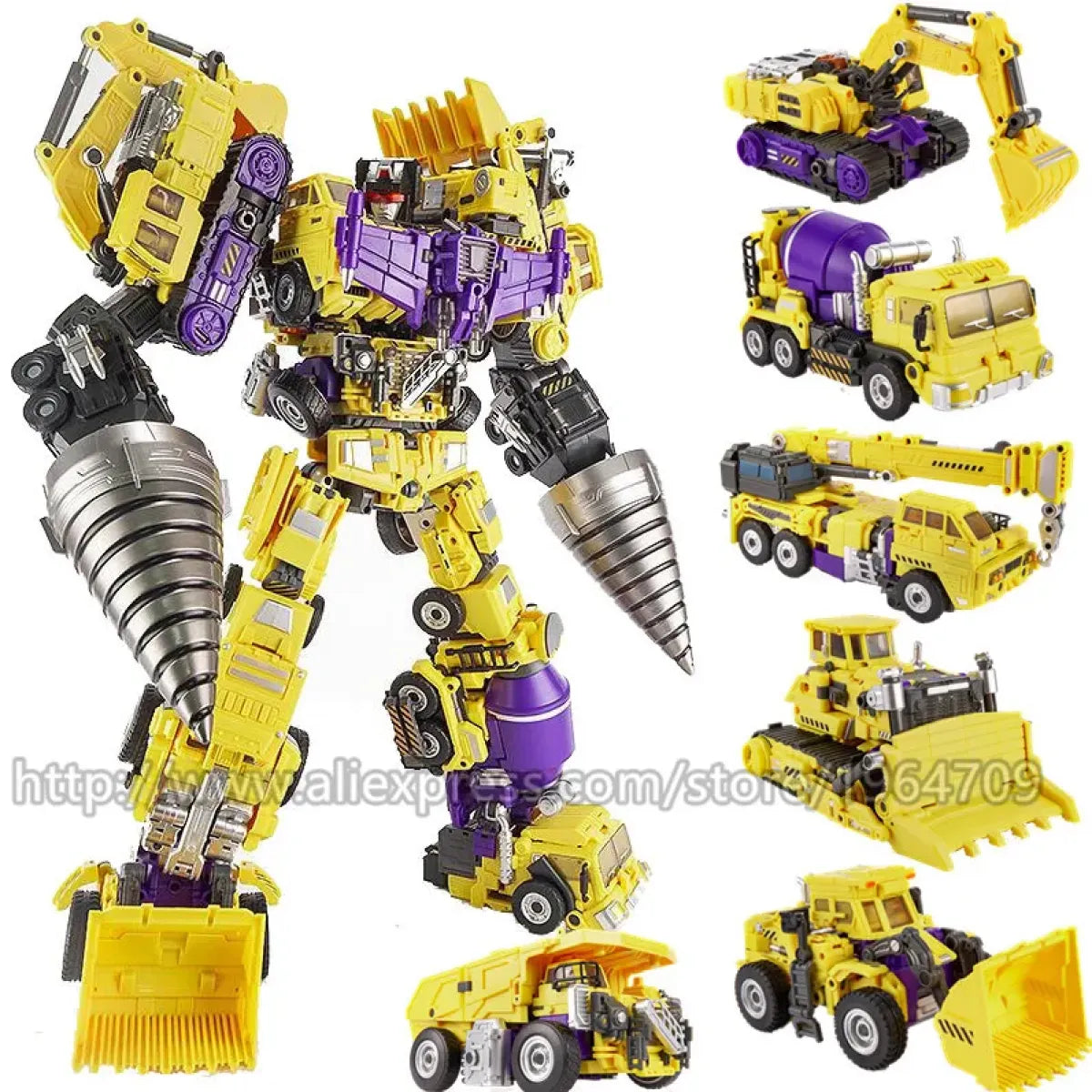 Jinbao 5-in-1 Big Transformation Predaking Anime Robot Action Figure