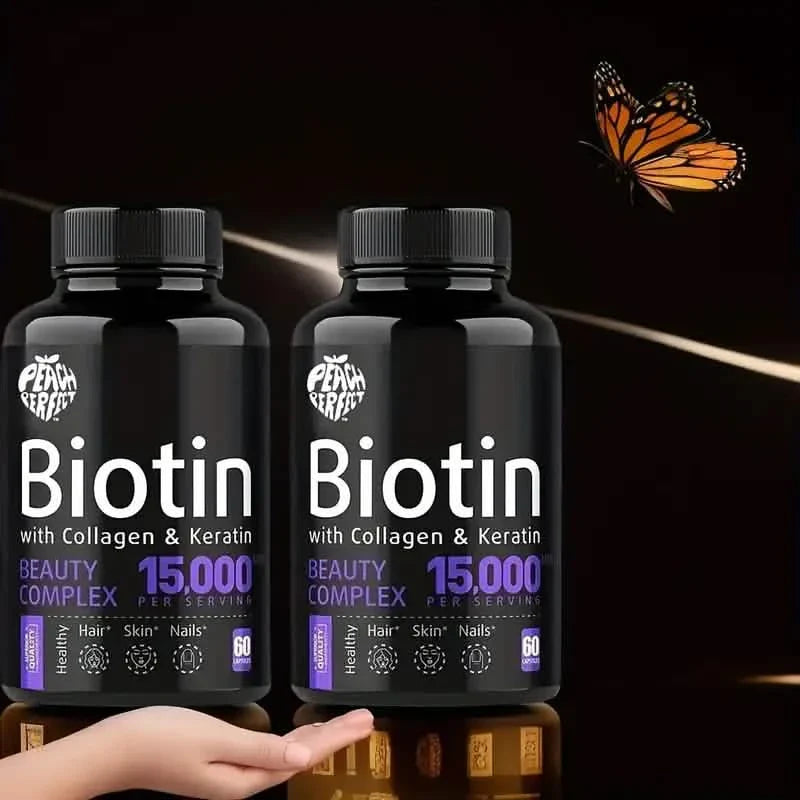 Biotin Capsules Multivitamin Collagen Keratin Supplement Hair Skin And Nail Vitamin