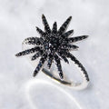 Black CZ Star Statement Ring - Assorted Sizes