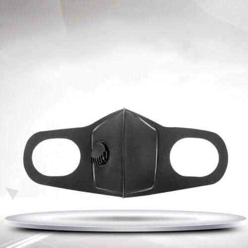 Black Face Mask with Filter