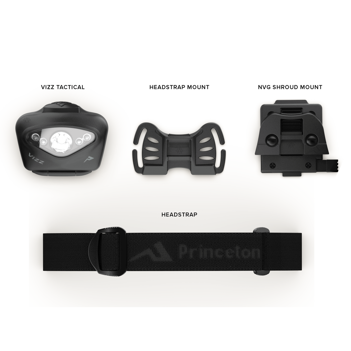 Princeton Tec Vizz Tactical MPLS - 550 Lumens Headlamp - Made in USA