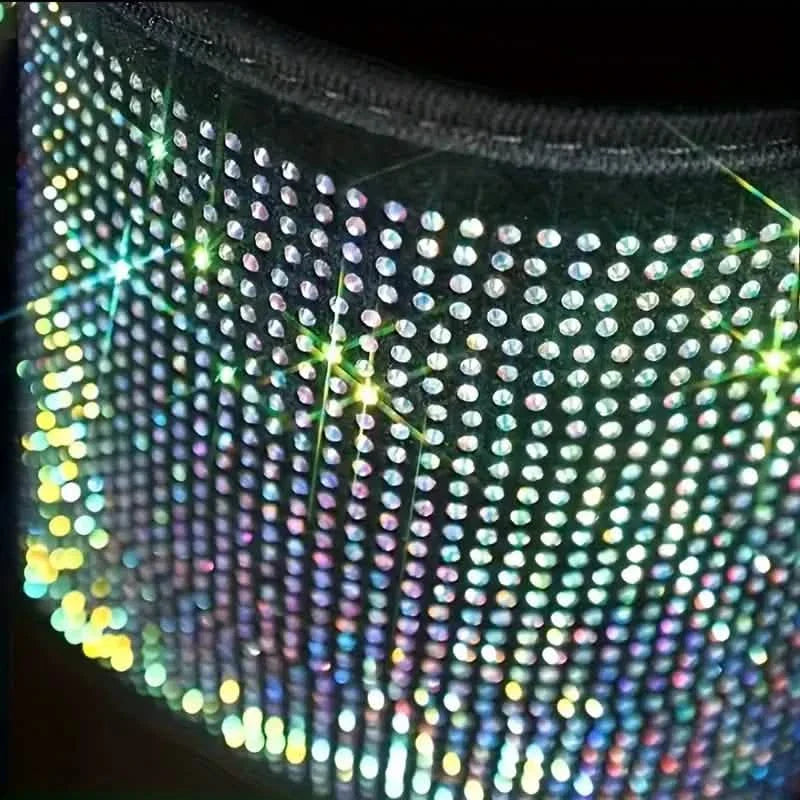 Bling Rhinestones Car Trash Can