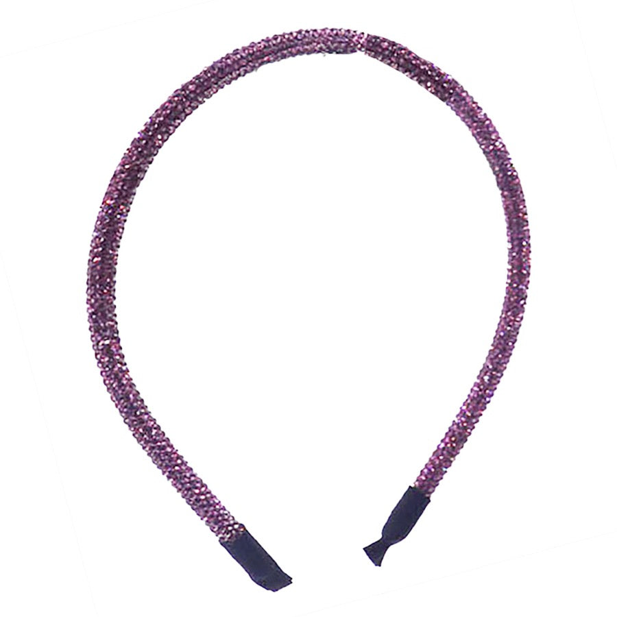 Bling Stone Accented Crystal Studded Shimmer Headband