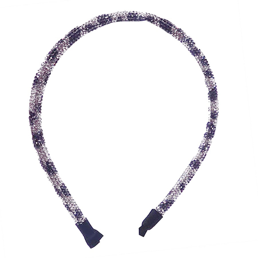 Bling Stone Accented Crystal Studded Shimmer Headband