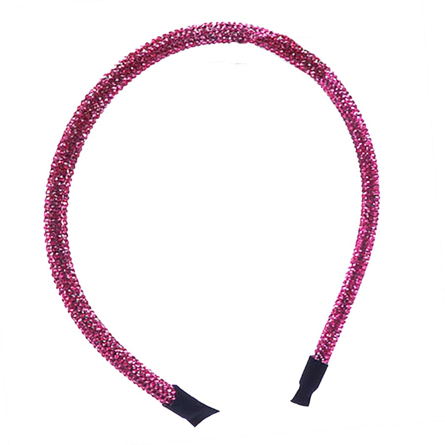 Bling Stone Accented Crystal Studded Shimmer Headband