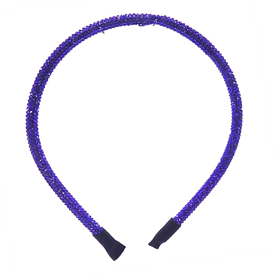 Bling Stone Accented Crystal Studded Shimmer Headband