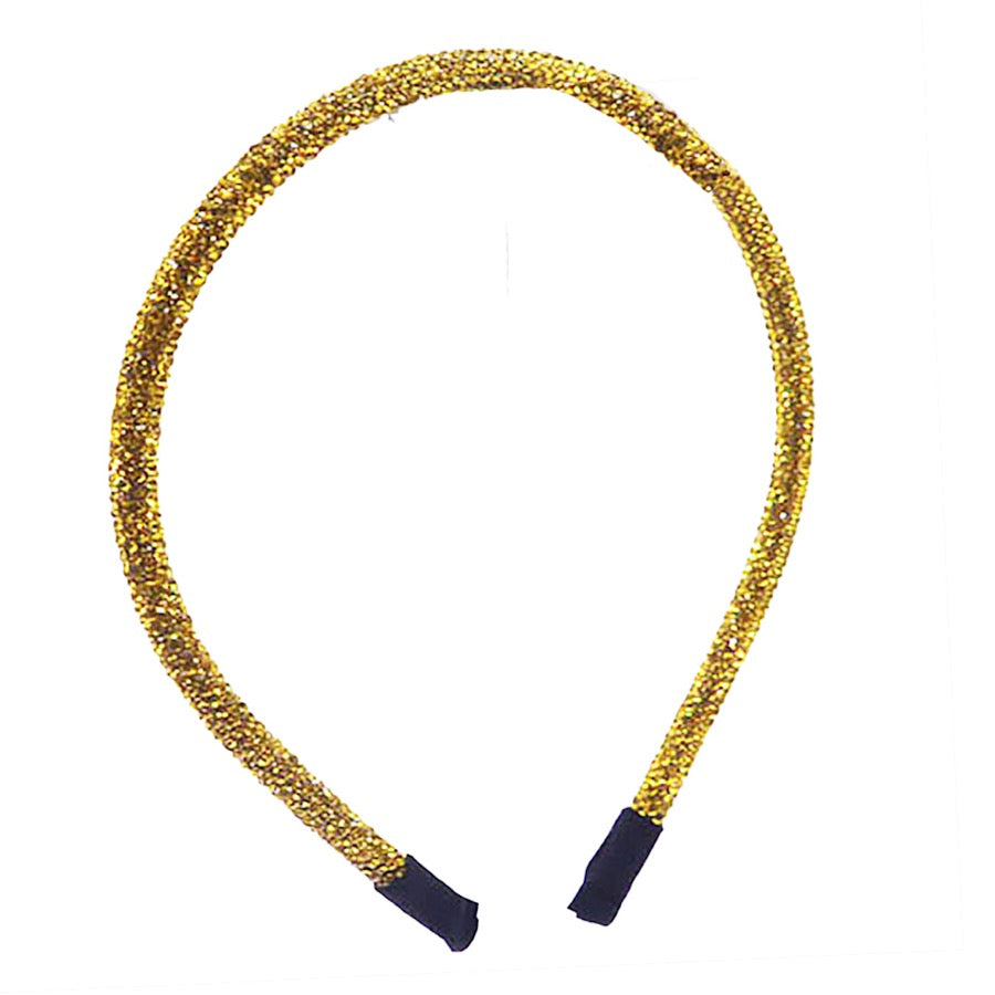 Bling Stone Accented Crystal Studded Shimmer Headband