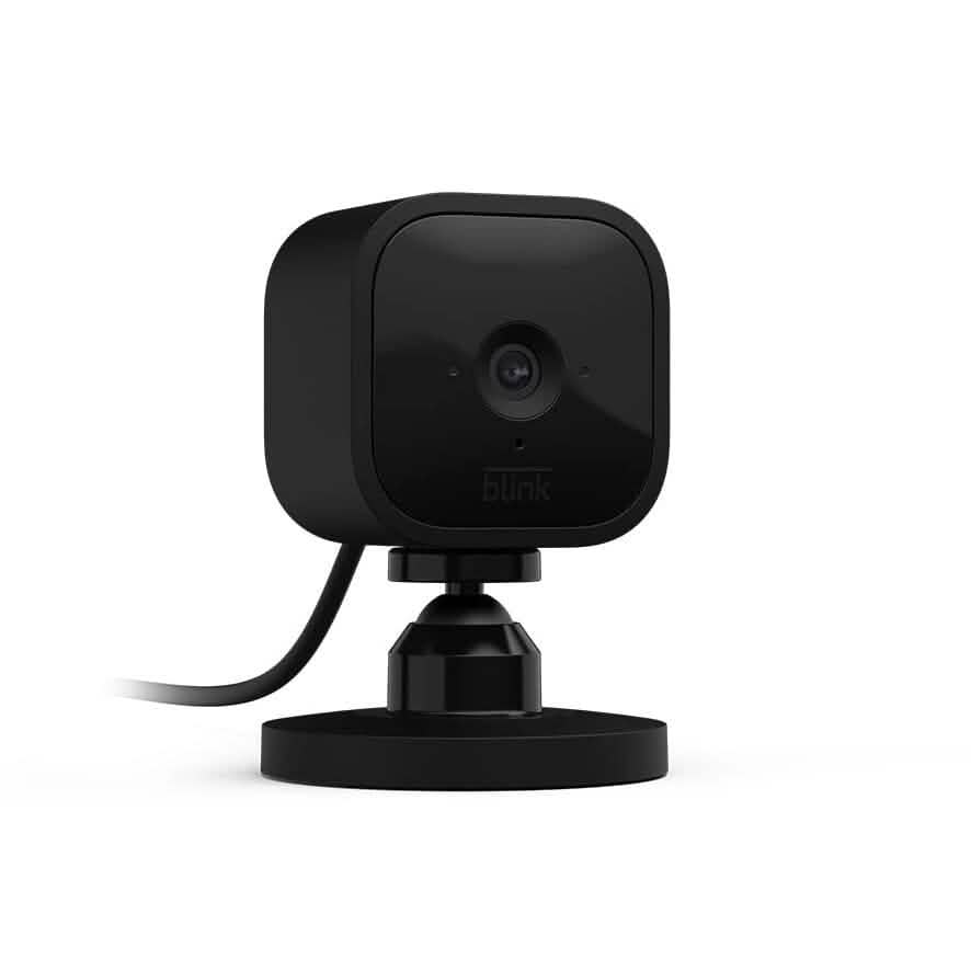 Caméra de surveillance intelligente miniature Blink Mini compacte avec fil (reconditionnée)