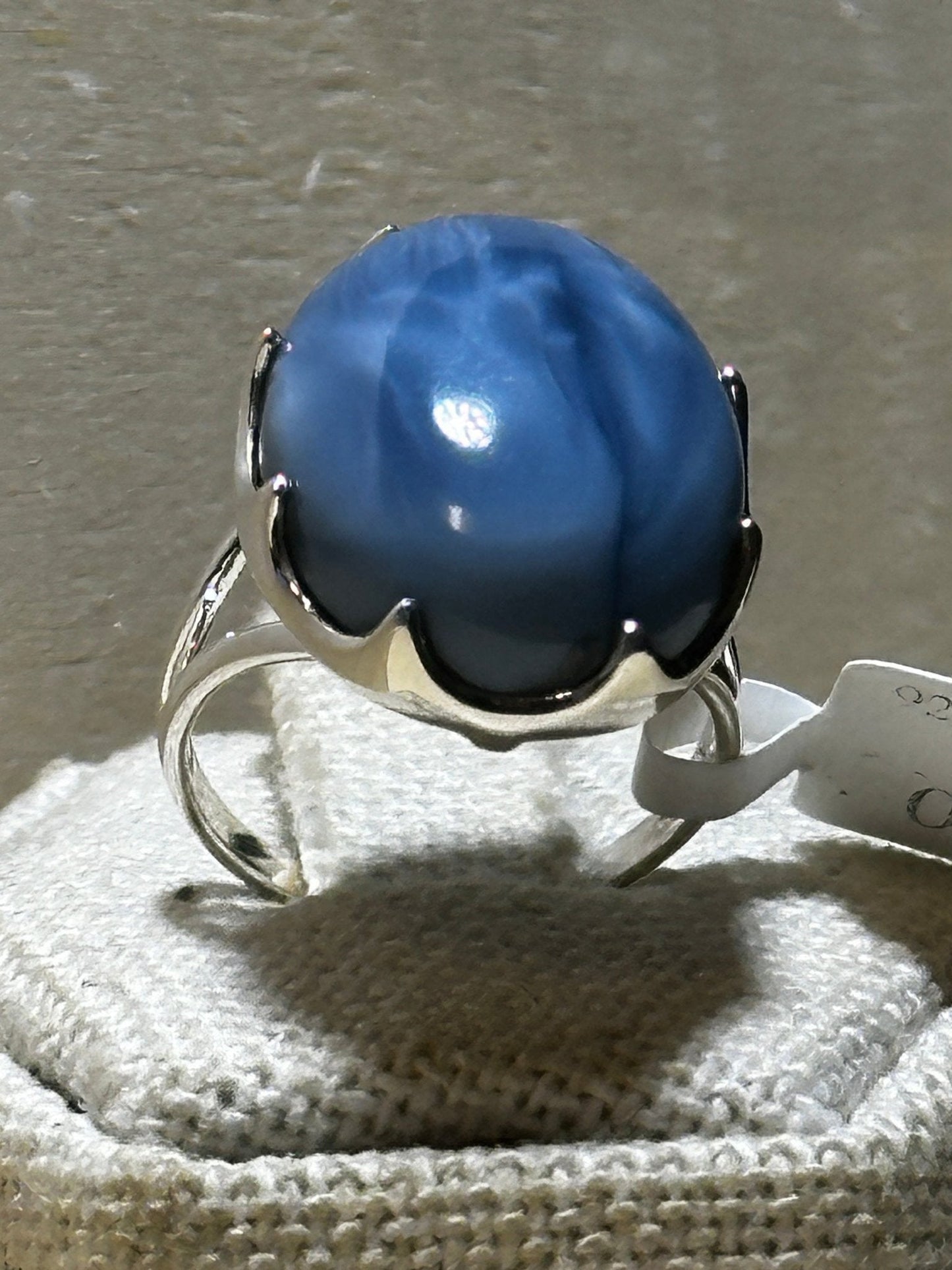 Blue Opal Ring Size 6 (04.5028)