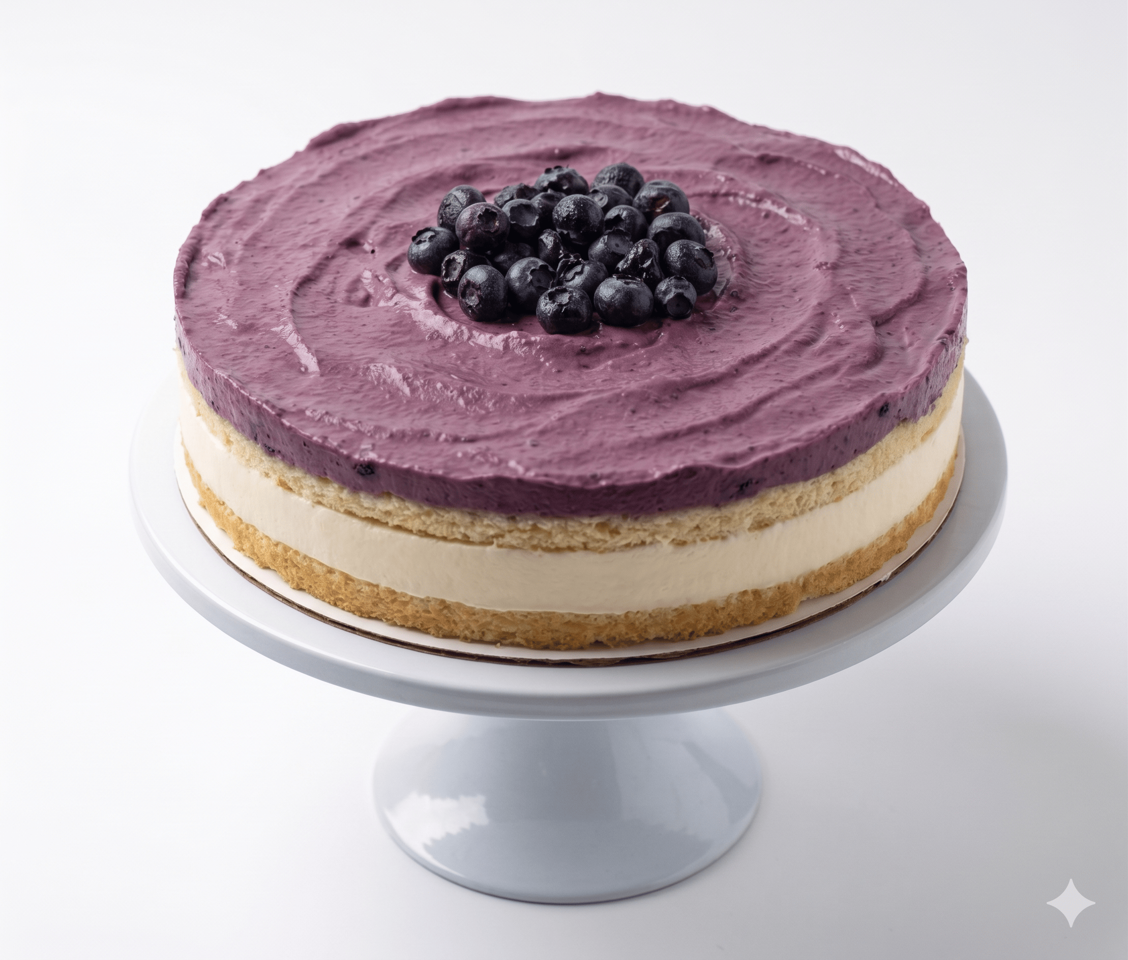 Andy Anand Sugar-Free Blueberry Lemon Mousse Cake, 2.6 lb – Keto & Diabetic-Friendly, Tangy Lemon Ganache, No Preservatives, Birthday Gift