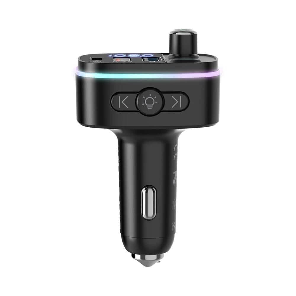 Transmetteur FM Bluetooth V5.0 Chargeur de voiture USB
