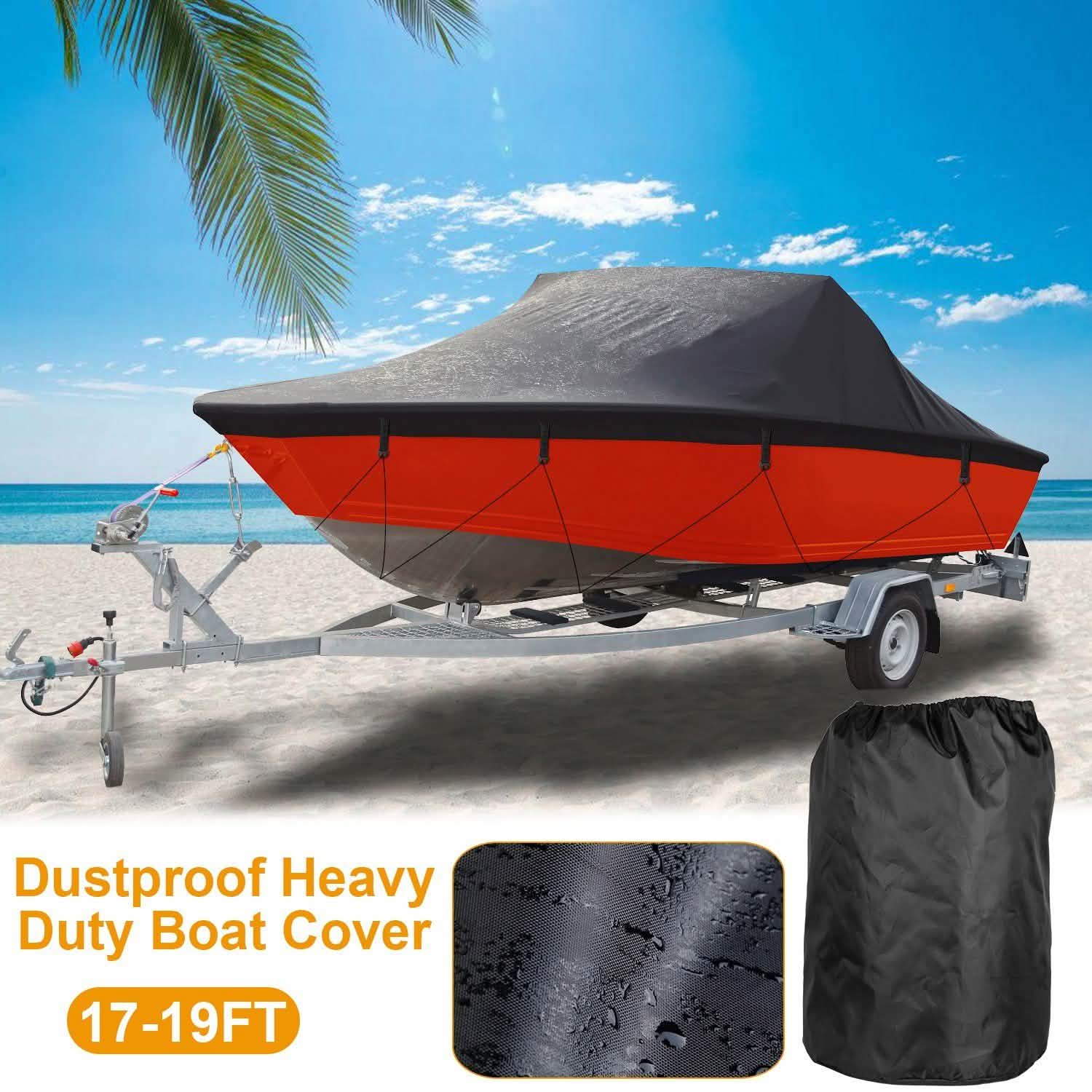 Boat Cover 210D Waterproof Dustproof Trailerable Boat Protector