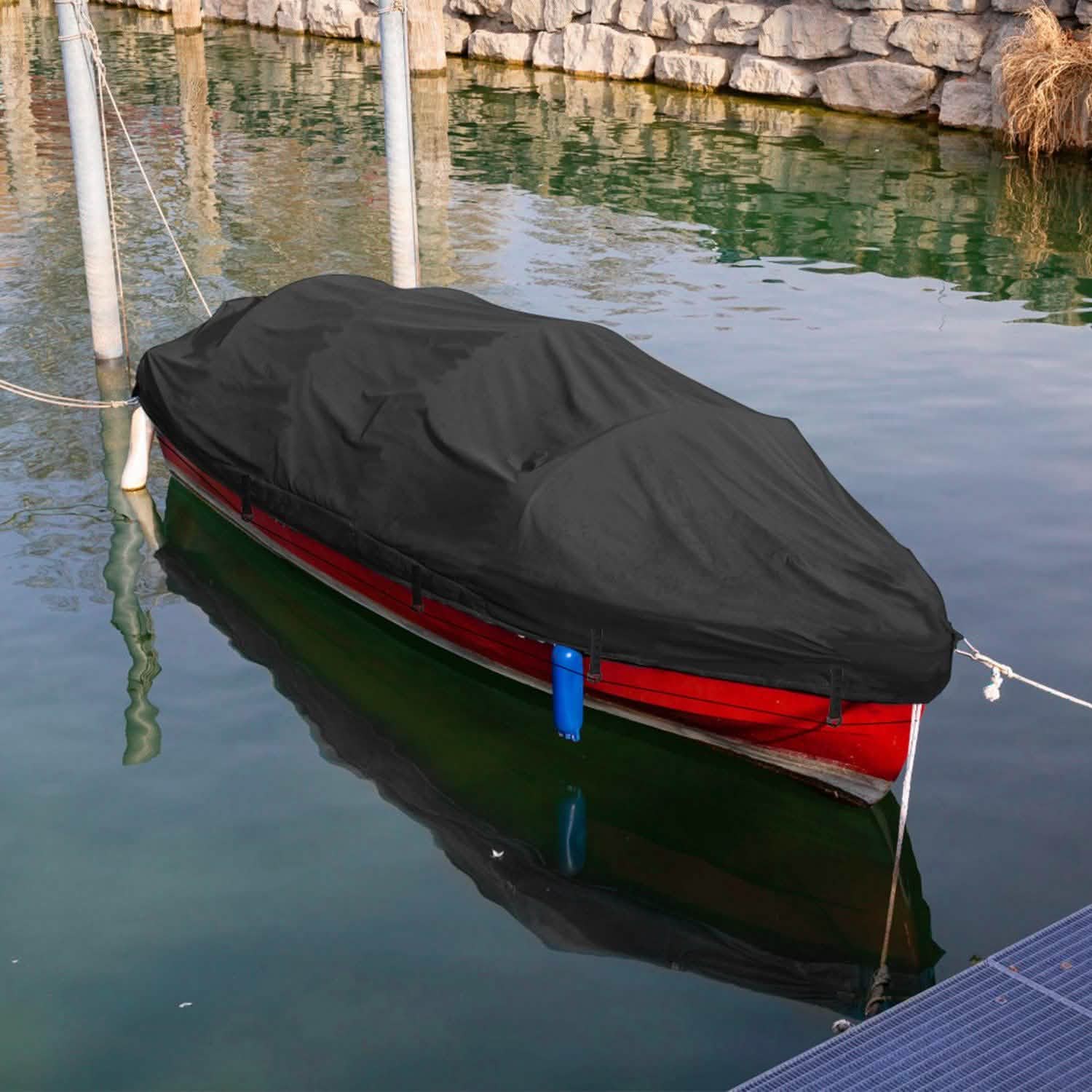 Boat Cover 210D Waterproof Dustproof Trailerable Boat Protector