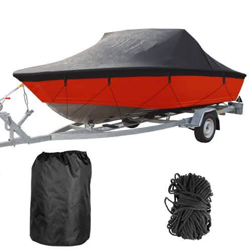 Boat Cover 210D Waterproof Dustproof Trailerable Boat Protector