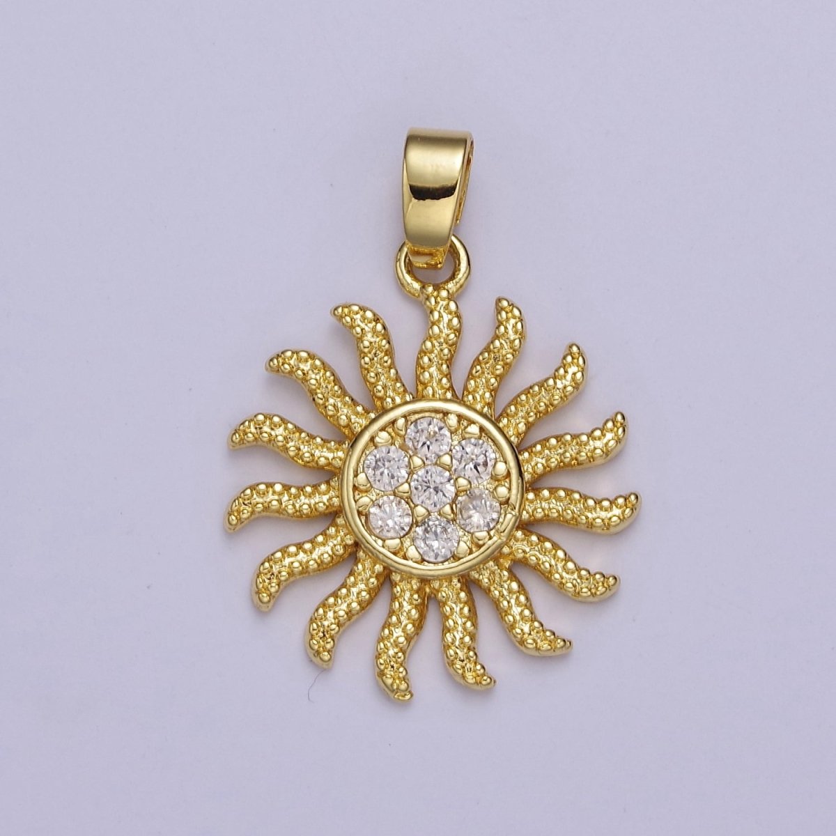 Bohemian Sun Pendant Sun Burst Charm J-532