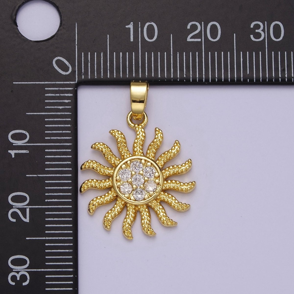 Bohemian Sun Pendant Sun Burst Charm J-532