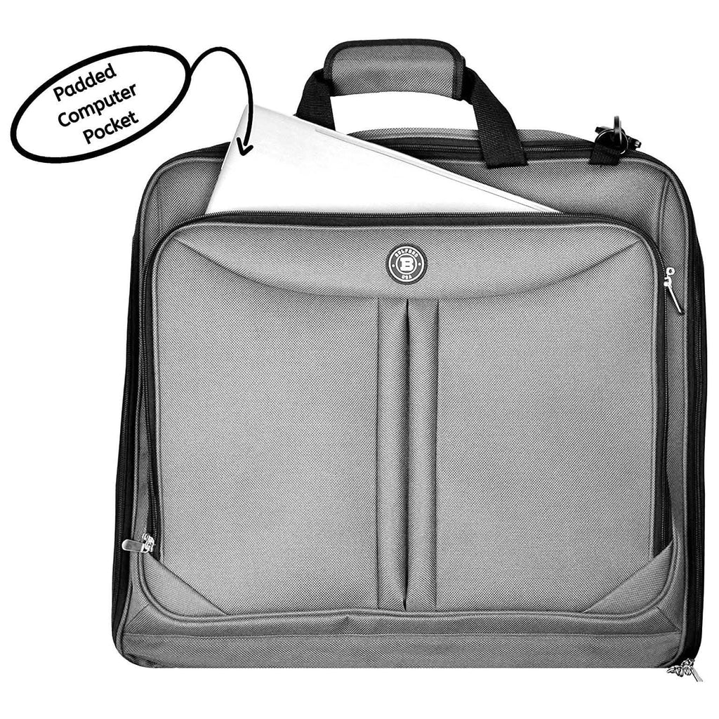 Bolford Housse à vêtements de voyage pour voyages d'affaires avec compartiment rembourré pour ordinateur portable