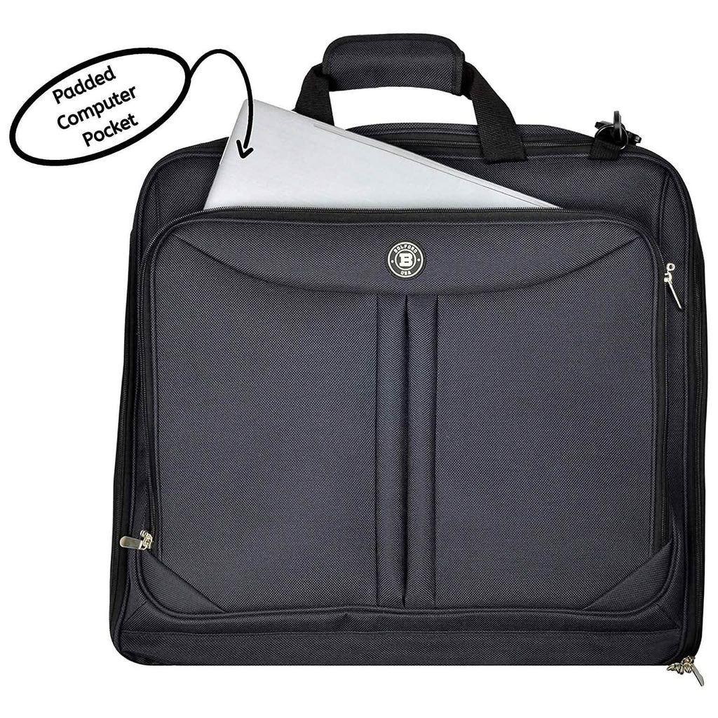 Bolford Housse à vêtements de voyage pour voyages d'affaires avec compartiment rembourré pour ordinateur portable