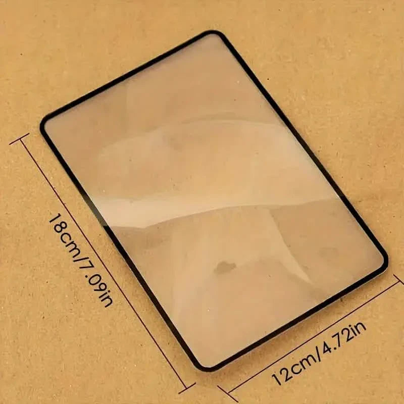 Book Page Magnification 180X120mm - Ultra Thin Convenient PVC Magnifier