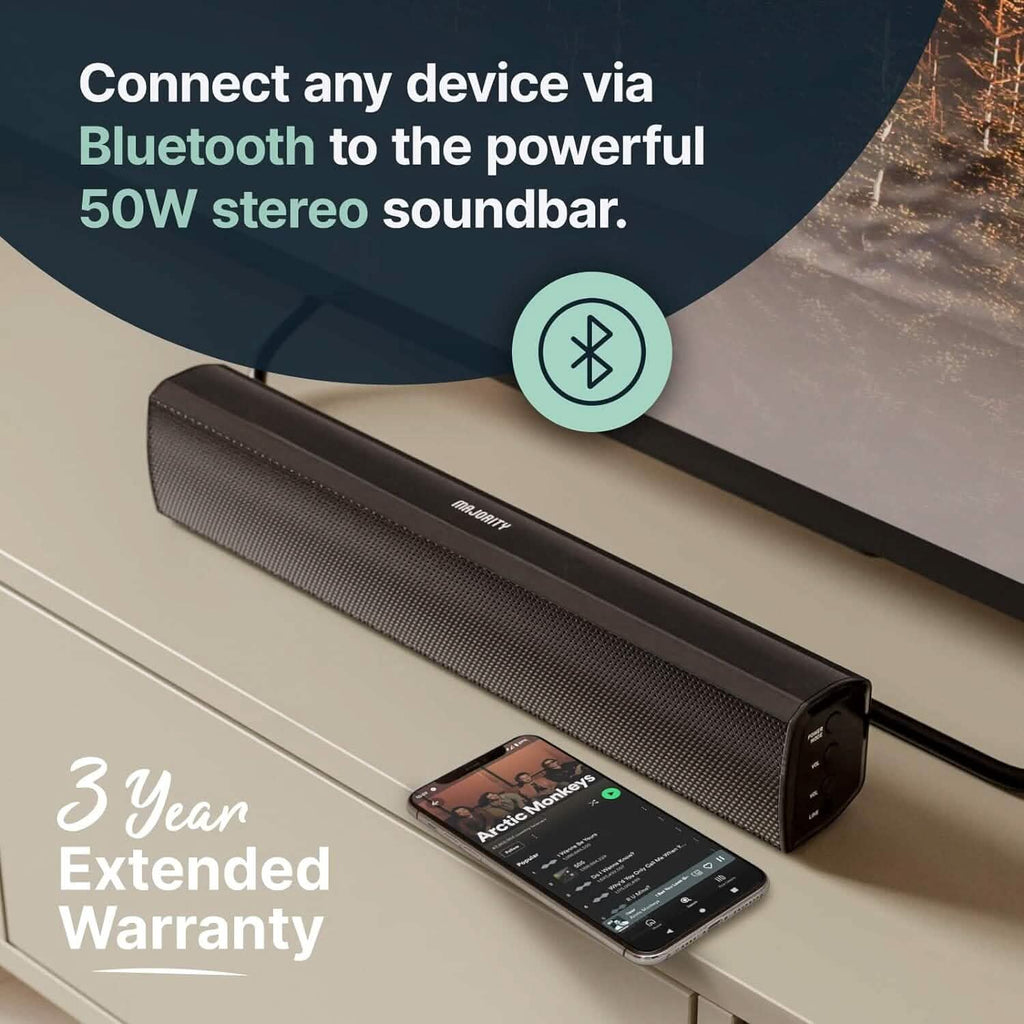 Bowfell Majority Sound Bar 2.0 Bluetooth TV Sound Bar  (Refurbished)