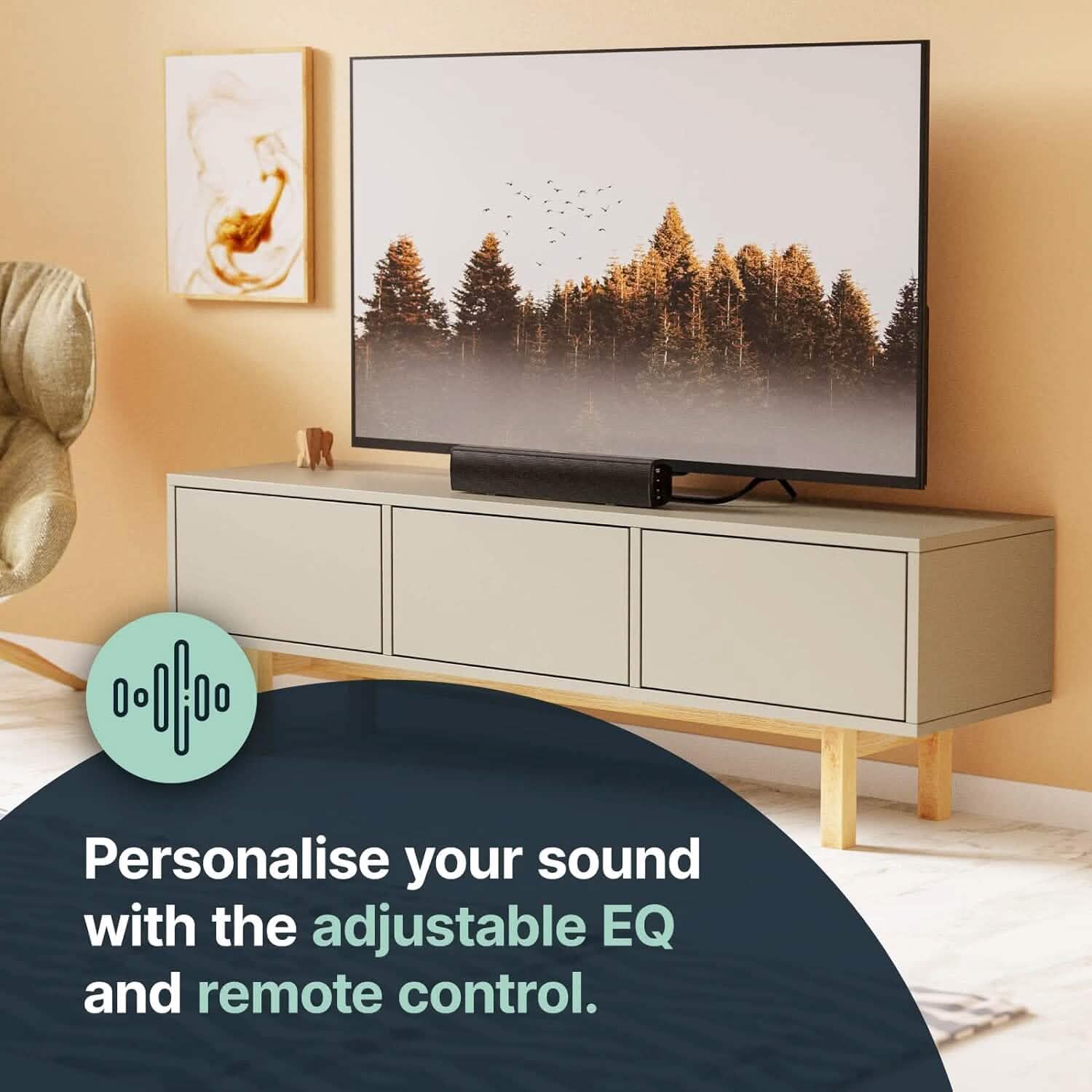 Bowfell Majority Sound Bar 2.0 Bluetooth TV Sound Bar  (Refurbished)