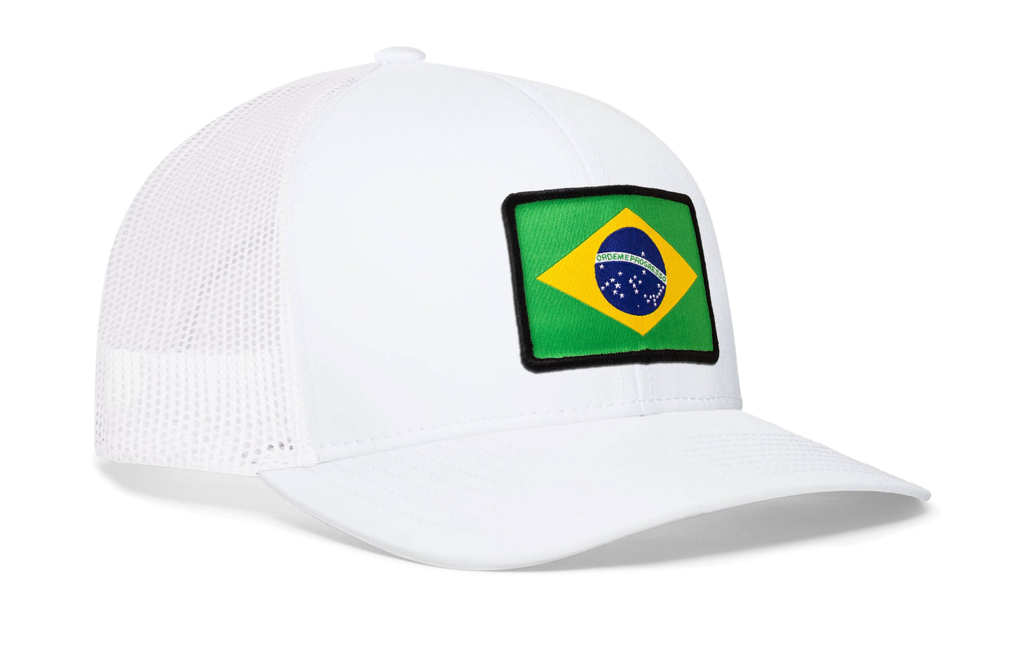 Brazil Flag Trucker Hat  |  Brazilian Snapback