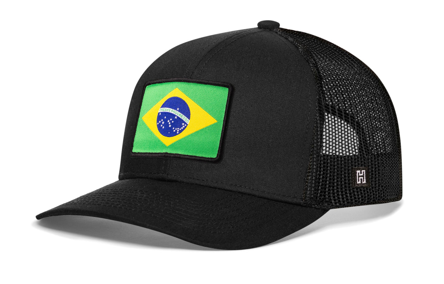 Brazil Flag Trucker Hat  |  Brazilian Snapback