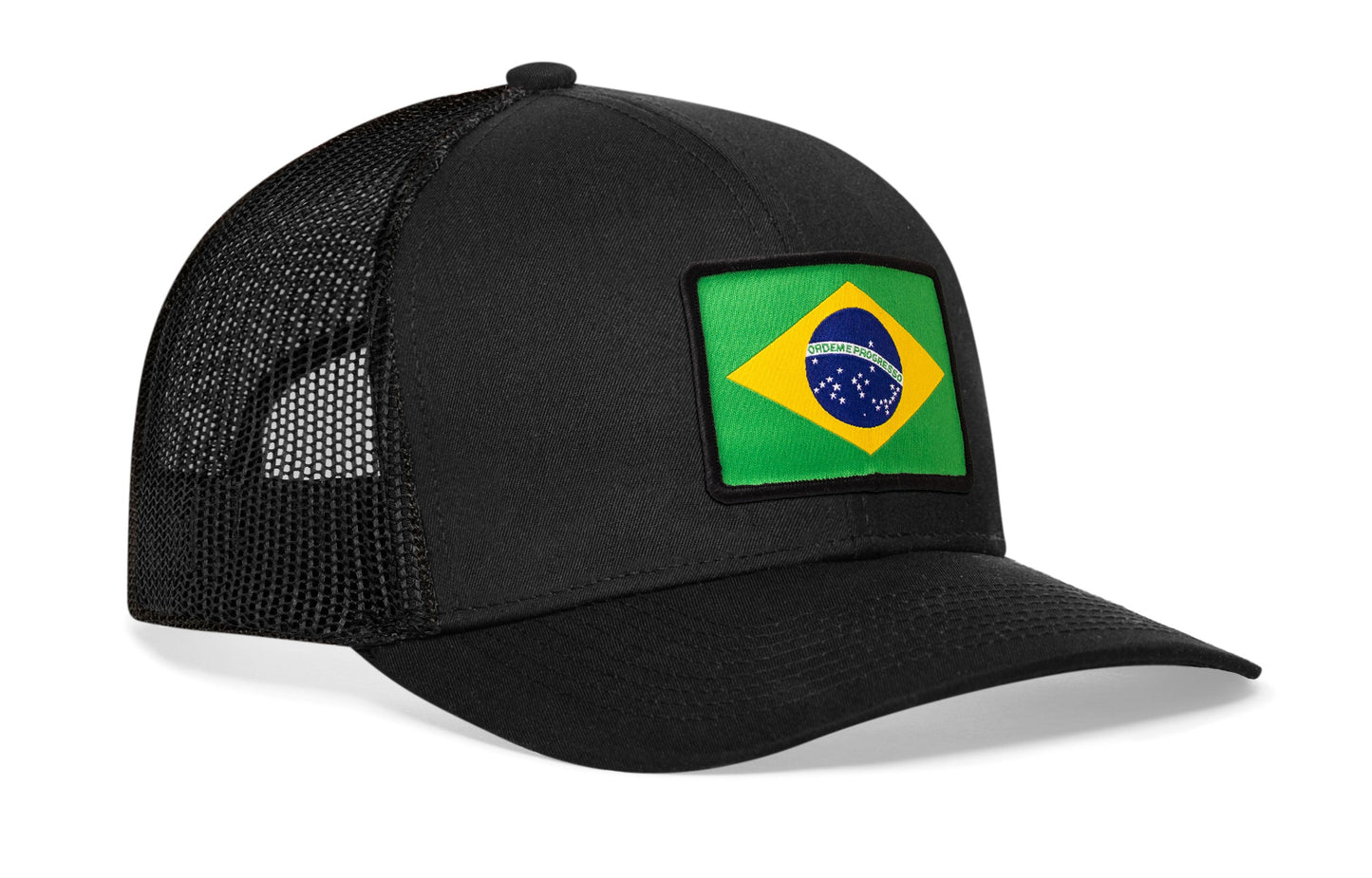 Brazil Flag Trucker Hat  |  Brazilian Snapback