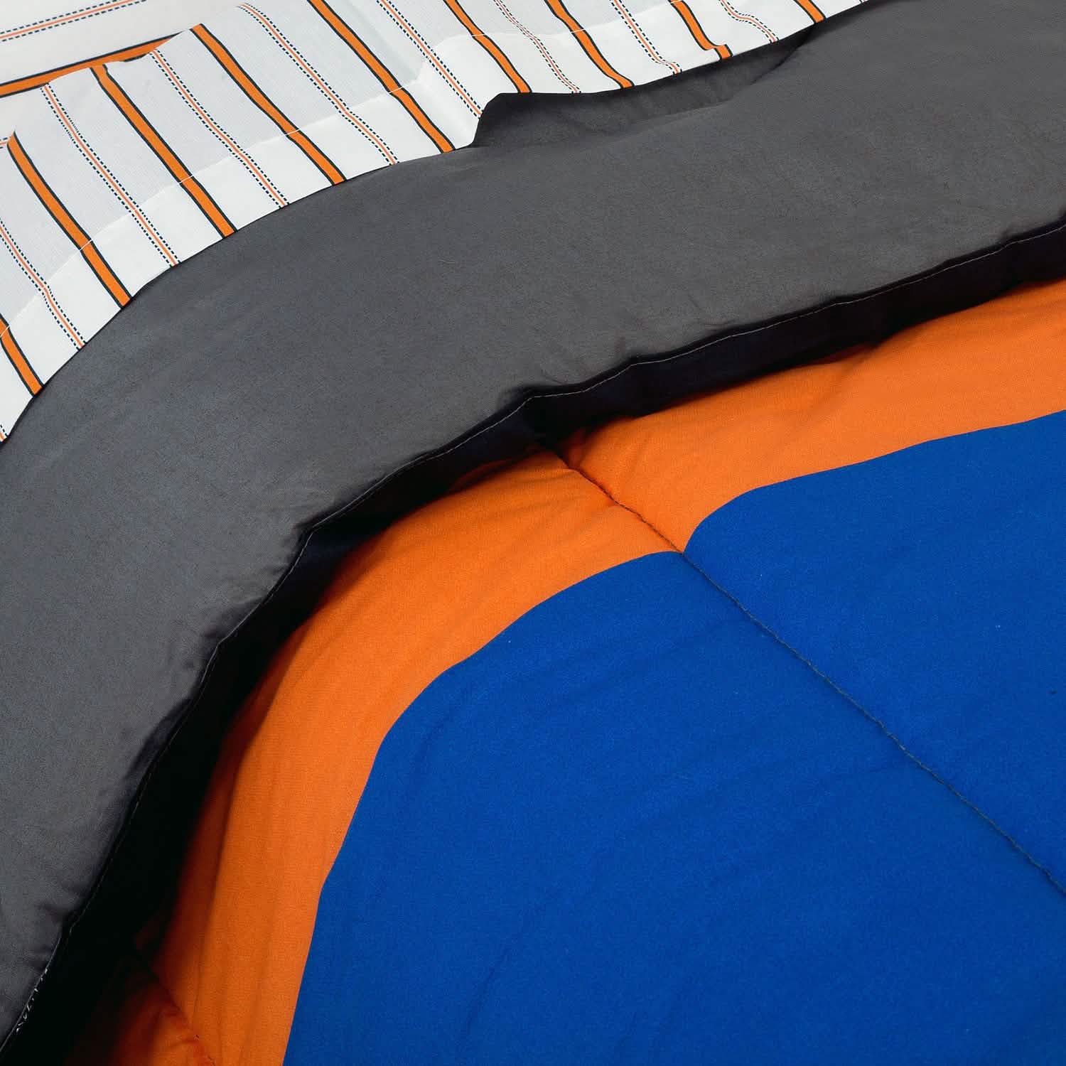 Brooklyn Flat Rugby Stripe Bed-in-a-Bag Set