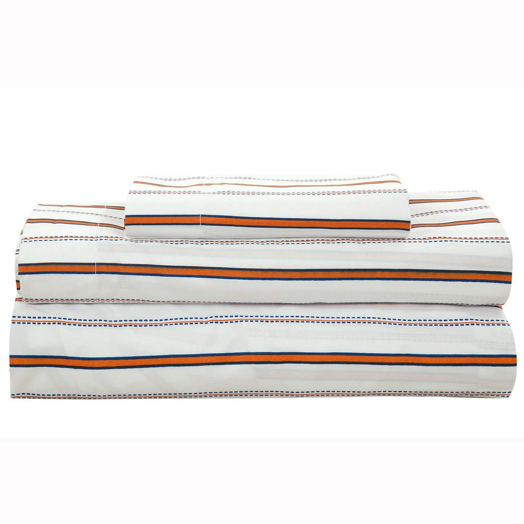 Brooklyn Flat Rugby Stripe Bed-in-a-Bag Set