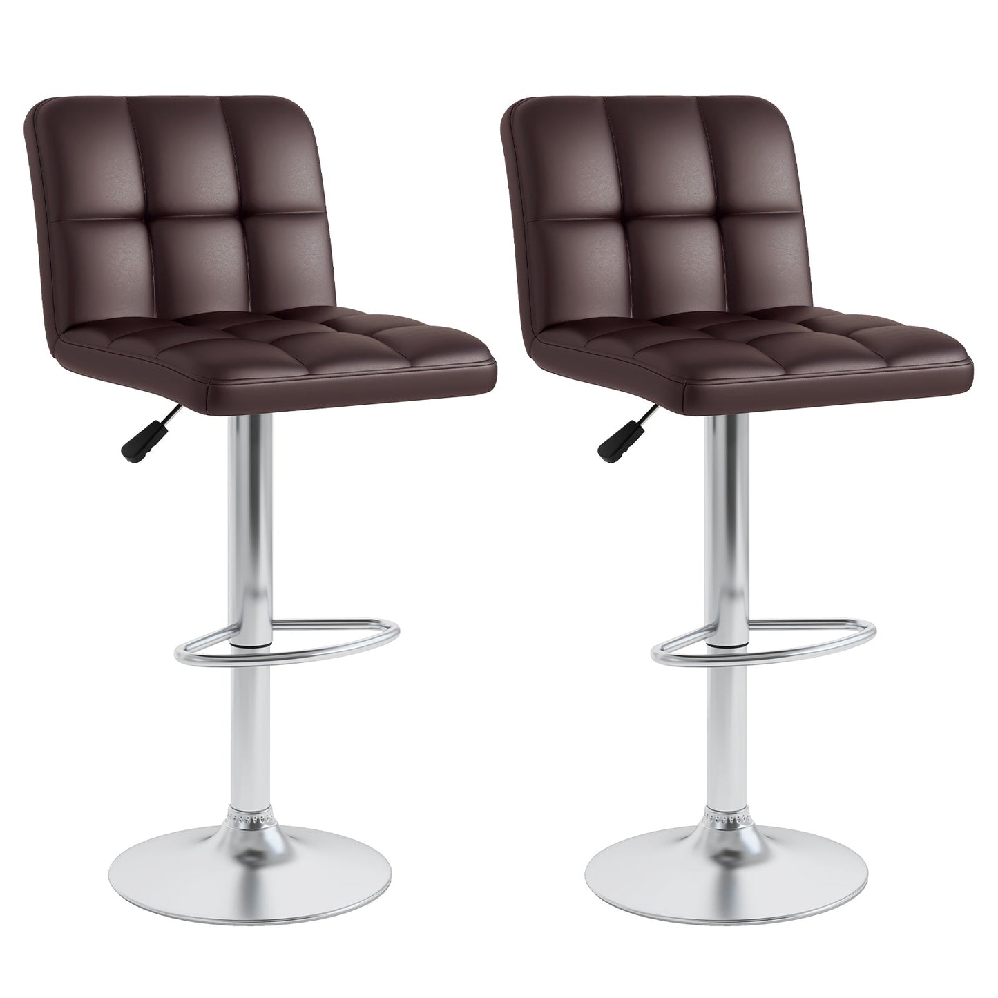 Set of 2 Square Swivel Adjustable