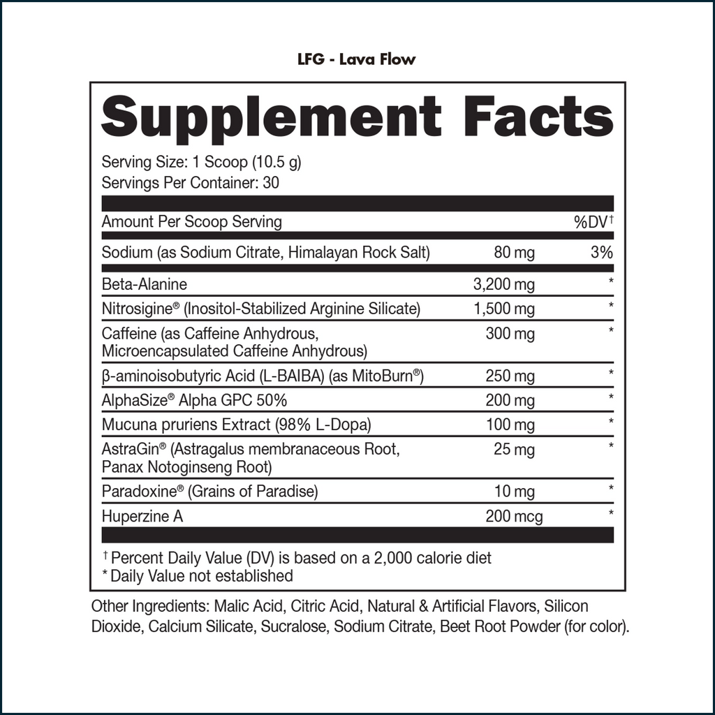 Bucked Up LFG Burn Thermogenic Pre-Workout, 30 Servings