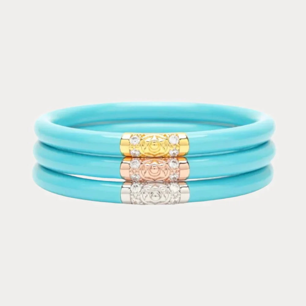 Budhagirl Three Kings All Weather Bangles® (AWB®) - Turquoise