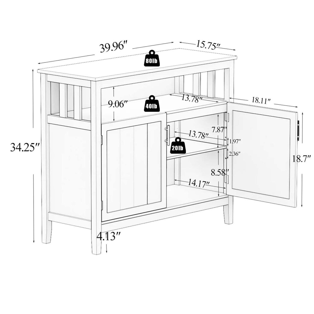 Buffet de rangement de cuisine
