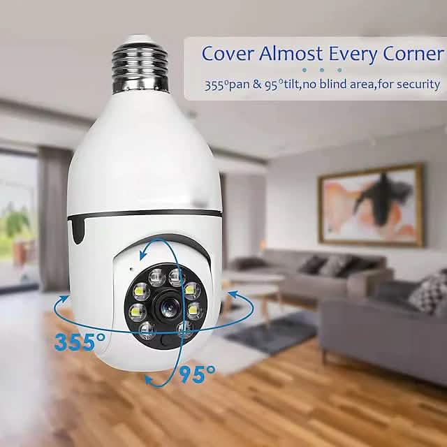 Moniteur de sécurité avec caméra d'ampoule