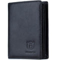 Bullcaptain Large Capacity Genuine Leather Bifold Wallet/Credit Card Holder