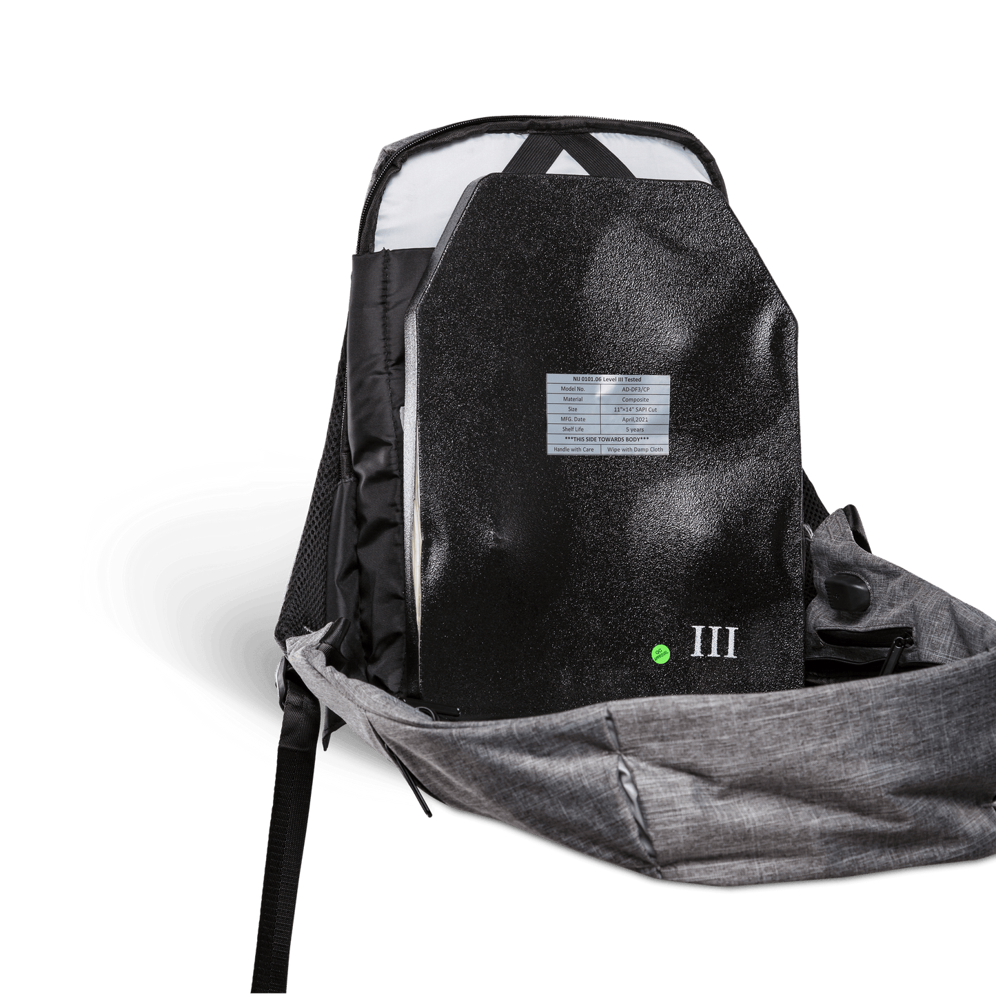 Bulletproof Backpack Insert - Level 3A, 3 and 4 Options