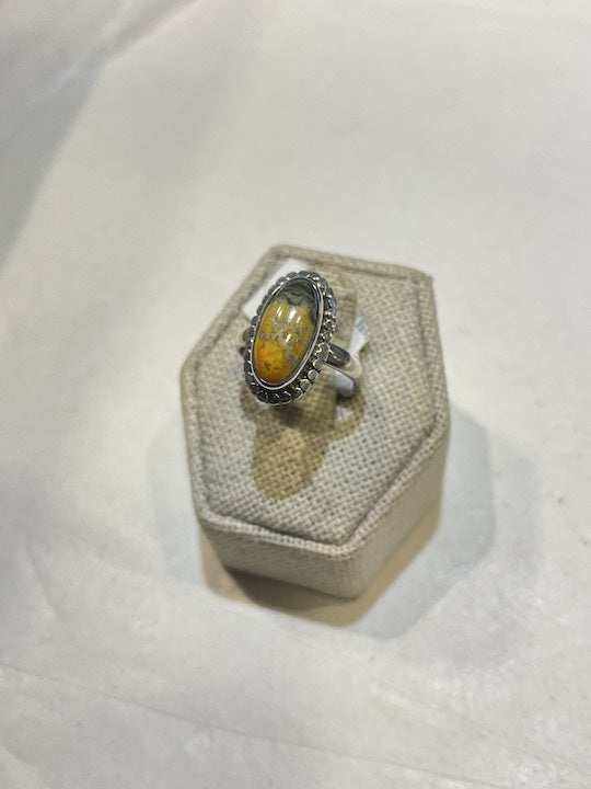 Bumblebee Jasper Ring Size 6 "Angelic"