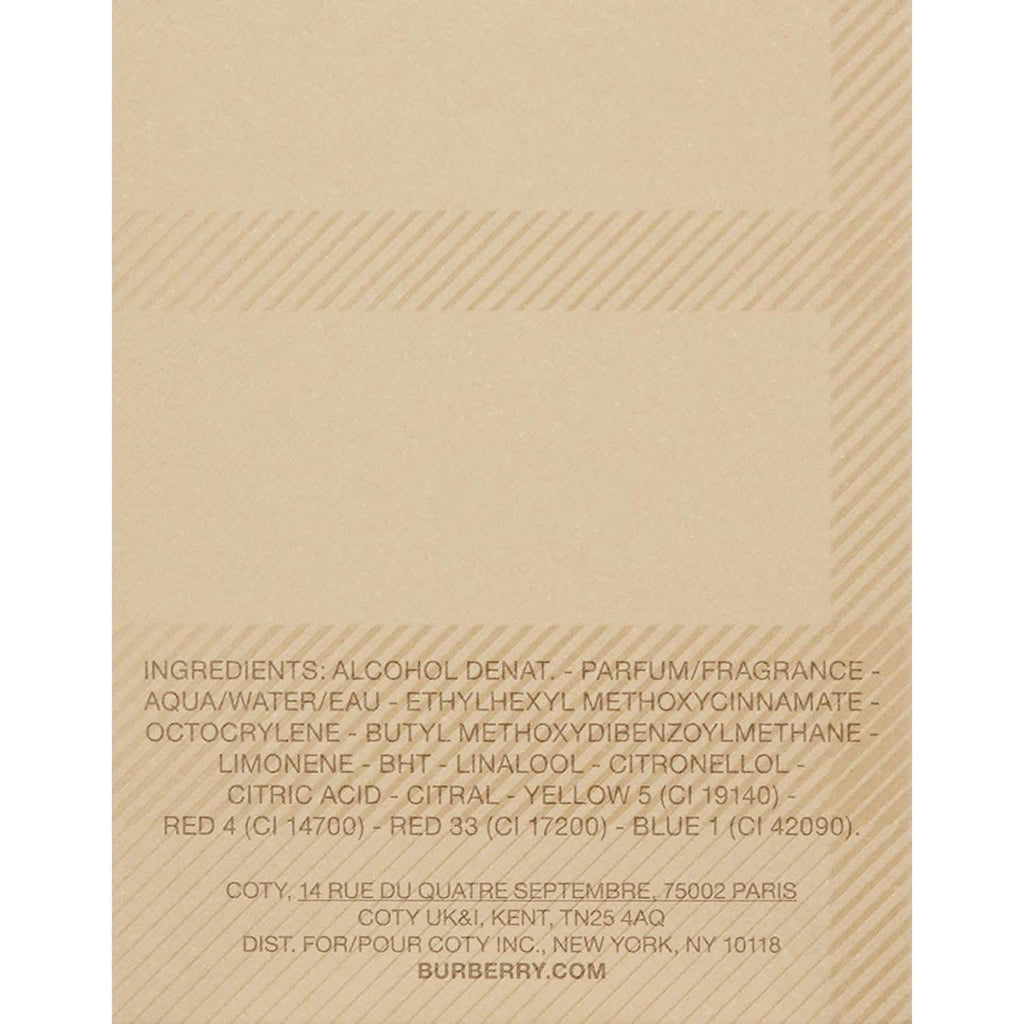 Eau de parfum classique Burberry pour femme et un sac Burberry offert