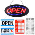 Business Neon Open Sign Advertisement Board with Steady Flashing Modes