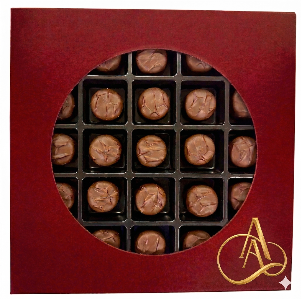 Andy Anand Sugar-Free Vanilla Butter Cream Dark Chocolates, 25 pc – Diabetic-Friendly, Keto, Gluten-Free, Birthday & Valentine's Gift Box