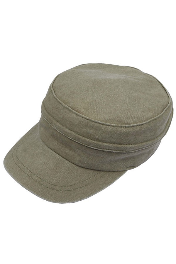 C.C Convertible Denim Army Zipper Cap Sun Visor
