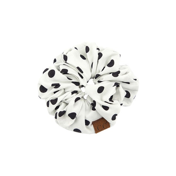C.C Polka Dot Print Scrunchie