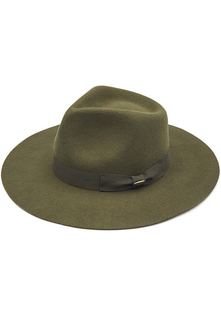 C.C Wool Felt Detailed Panama Hat Ribbon Band Trim